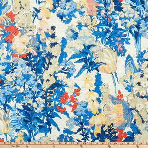 1.4 Yard Piece of PKL Studio Summer Ready Linen Bluejay | Medium/Heavyweight Linen Fabric | Home Decor Fabric | 54" Wide
