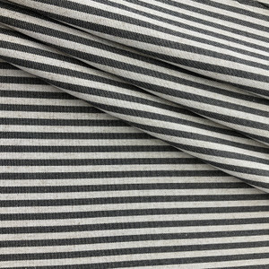 2.66 Yard Piece of Golding by P/Kaufmann Scout Stripe Canvas Char | Very Heavyweight Canvas Fabric | Home Decor Fabric | 55" Wide