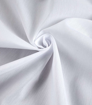 2.75 Yard Piece of WHITE Drapey Lining | Economy Thickness | 54 Wide | Hanes Linit | 70% Poly / 30% Cotton