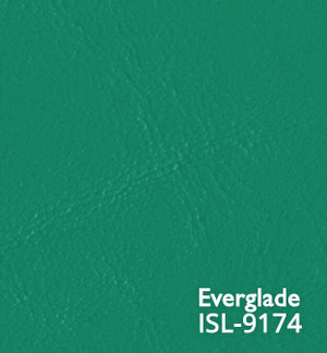 1.12 Yard Piece of Everglade Green Marine Vinyl Fabric | ISL-9174 | Spradling Softside ISLANDER | Upholstery Vinyl for Boats / Automotive / Commercial Seating | 54"W | BTY