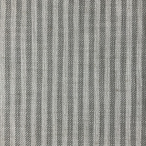 1.25 Yard Piece of Lucera in Pewter | Upholstery / Slipcover Fabric | Stripes in Off White / Grey | Medium Weight | 54" Wide | By the Yard