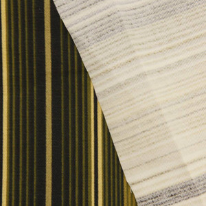 Pea Green Striped Outdoor Fabric By the Yard. Discounted Price