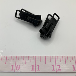 #10 Double Pull Slides Black Zipper