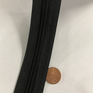 #5 Coil Zipper Black Medium Duty Zipper Sold by the yard