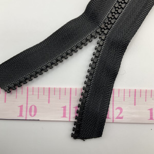 #5 Marine Chain Zipper Black | Separating Zipper / Jacket Style | EXTRA HEAVY DUTY