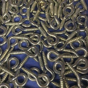 3/16 X 1 5/8 Screw Eye Bolts | Drapery Hardware