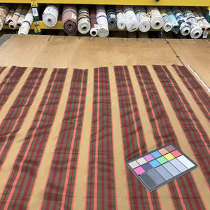 Formal Stripe Fabric By Jaclyn Smith Trend Home 02130 Stripe Golden Berry