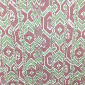 Khiva Porcelain Printed Drapery & Curtain Fabric By The Yard.