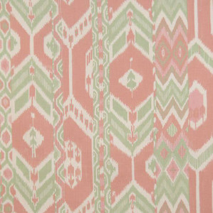 Khiva Porcelain Printed Drapery & Curtain Fabric By The Yard.