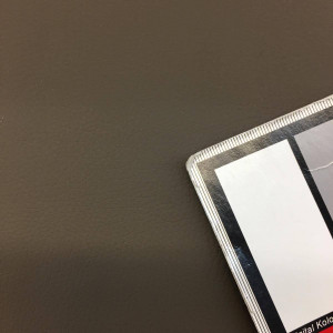 Brown Taupe Faux Leather Grained Upholstery Vinyl Fabric By The Yard 54"W