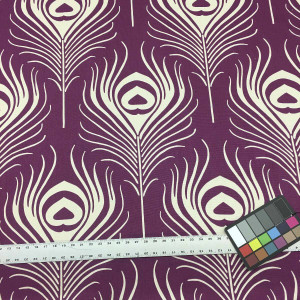 Purple Fabric By Duralee 20960-95 Plume Plum Cotton Ottoman Drapery Fabric