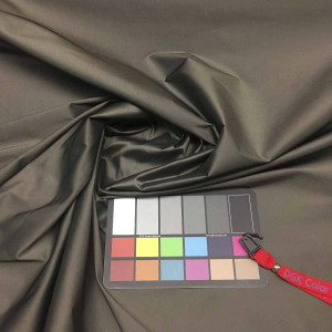 Dark Gray Silky Fabric Drapery Robt Allen Vinetta Portobello