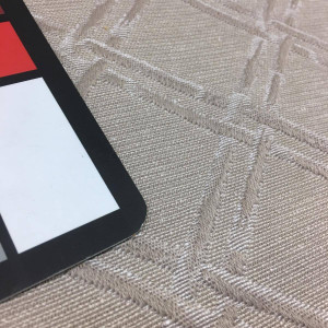 Taupe Tan Upholstery Fabric Regal Nate Flax Trellis Matelasse