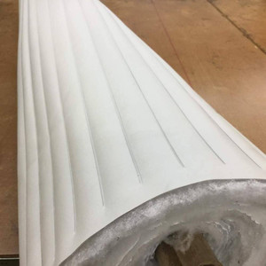 Seaquest Roll N Pleat | Mist Light Grey | PSQ-017 | PLEATED MARINE VINYL Fabric | SUN + SALT PROOF | 54 wide | By the Yard