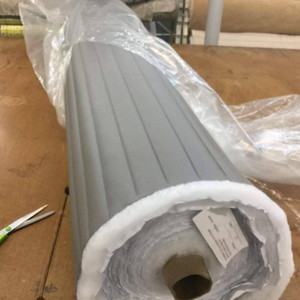 Seaquest Roll N Pleat | Smoke Grey | PLEATED MARINE VINYL Fabric | PSQ-026 | SUN + SALT PROOF | 54 wide | By the Yard