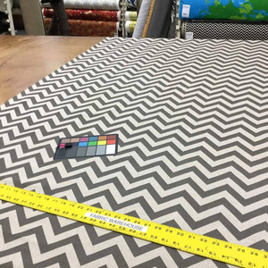 Classic Gray Chevron Upholstery Fabric By The Yard | Durable and Timeless