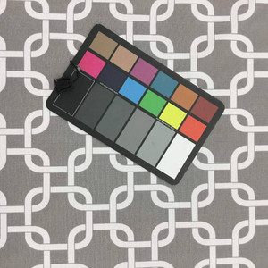 Gray and White Geometric Printed Outdoor Fabric/ Drapery Fabric | BTY | 54"W