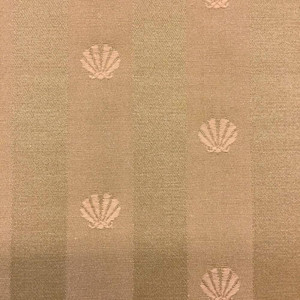 Brown Seashell with Two-toned Stripes Upholster Fabric | 54" | BTY | Durable