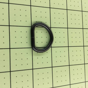 Black  D Ring | Metal | heavy gauge | 1 inch