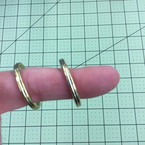 Brass Colored Split Ring | 1 Inch | Key Chain Ring