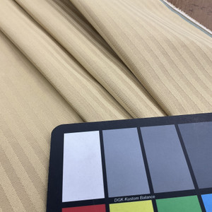 Two Toned Golden Tan Stripes Upholstery Fabric | 54"W | BTY | Durable