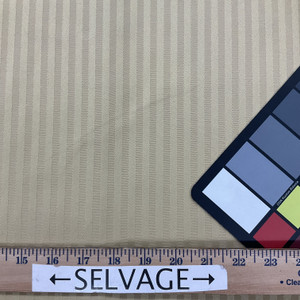 Two Toned Golden Tan Stripes Upholstery Fabric | 54"W | BTY | Durable