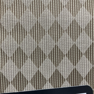 Harlequin Diamonds in Tan and Brown Upholstery Fabric | 54"W | BTY | Reversible
