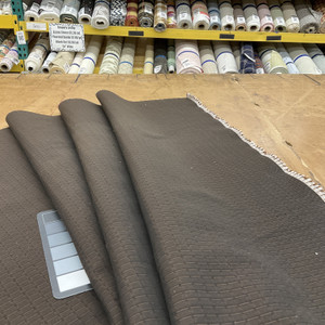 Black and Brown Geometric Upholstery Fabric | 54"W | By the Yard | Durable