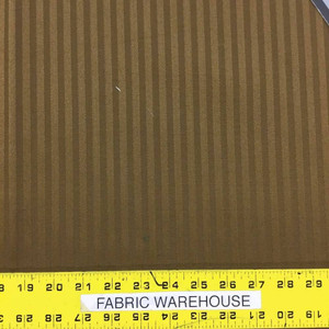 Classic Chocolate Brown Tone-on-Tone Stripes Upholstery Fabric | 54"W | BTY