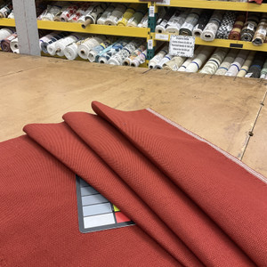 Red Canvas Basketweave Upholstery Fabric | By The Yard | 54