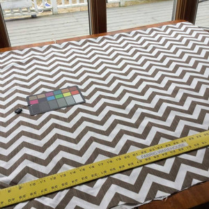 Chevron in Brown and White Upholstery / Drapery Fabric | 54 Wide | By the Yard