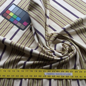 Vertical Muted Stripes Upholstery / Drapery Fabric | 54 wide | BTY | Linen-like