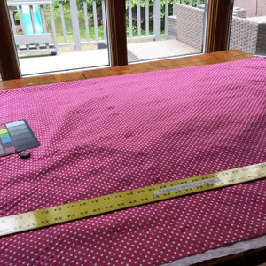 Petite Polka Dots in Pink and White Home Decor Fabric | 54" Wide | By the Yard