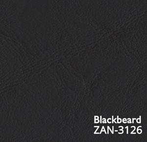 Blackbeard Black Marine Vinyl Fabric | ZAN-3126 | Spradling Softside ZANDER | Upholstery Vinyl for Boats / Automotive / Commercial Seating | 54"W | BTY