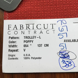 Trolley in Poppy Red | Upholstery / Slipcover Fabric | 54" Wide | By the Yard