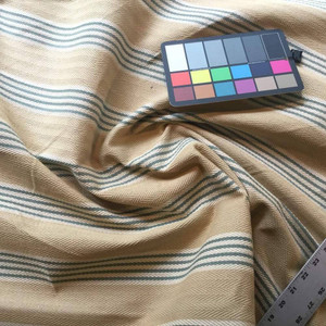 Yellow and Dark Teal Upholstery Fabric | Canvas Like | EXTRA HEAVY DUTY | BTY