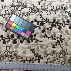 Foliage in Brown and Tan | Heavy Weight Upholstery Fabric | 54 W | By the Yard