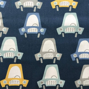 Premier Prints Cars in Navy Blue | Home Decor Fabric | 54 Wide | By the Yard