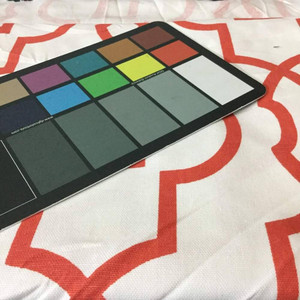 Moroccan Geometric Lattice in Red / White | Drapery Fabric | 54 W | By the Yard