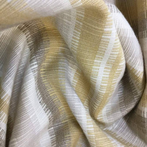 Vertical Jagged Stripes in Tan and Beige | Upholstery Fabric | 54 Wide | BTY