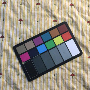 Yellow Stripes with Little Umbrellas | Upholstery Fabric | 54 W | By the Yard