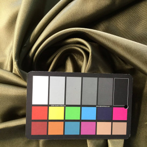 Olive Green Satin Fabric | Woven Poly | Apparel Linings Lingerie Drapes Crafts