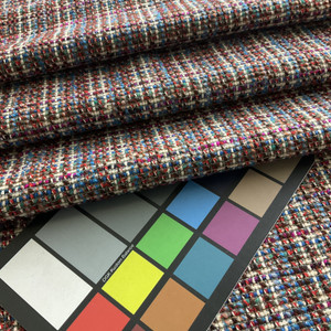 Vintage Woven Upholstery in Red, White, Blue | Upholstery Fabric | 54" Wide | By the Yard