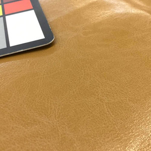 Shiny Tan Faux Leather Vinyl Upholstery Fabric | 54 Wide | By the Yard | Durable