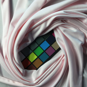 Baby Pink Knit Stretch Fabric | Knit Poly | Apparel Linings Dresses T-Shirts Maxi Skirt Dancewear Loungewear