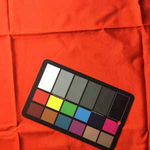 Hunters Orange Poly Cotton Fabric | Medium Weight Woven | Apparel Linings Drapes Face masks