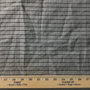 black and white square textured woven fabric