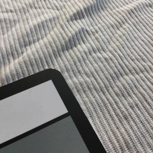 Ivory 2x2 RIb Knit Fabric | Polyblend 2-Way Stretch | Sweaters, Scarfs, T-Shirts