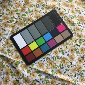 Golden Tan and Olive Green Floral  Lightweight Broadcloth Fabric / Crafting / Home Decor / Cotton Poly Blend / 54 inch wide /