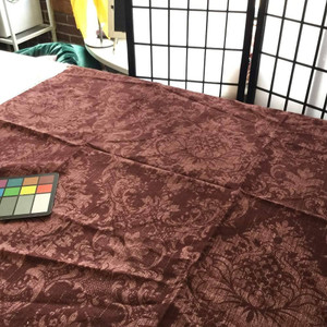 Damask in Reddish Purple | Home Decor Fabric | Wallquest | 56 Wide | By the Yard